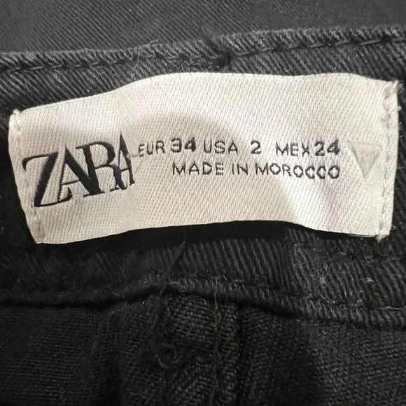 Zara Black Cargo Pants, 2 - Picture 5 of 5
